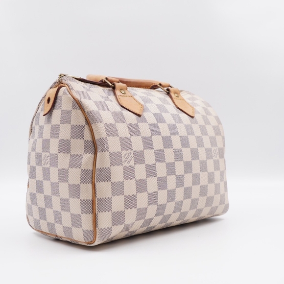 CA02 💚 Louis Vuitton Damier Azur Speedy 25 Handbag - Picture 6 of 15